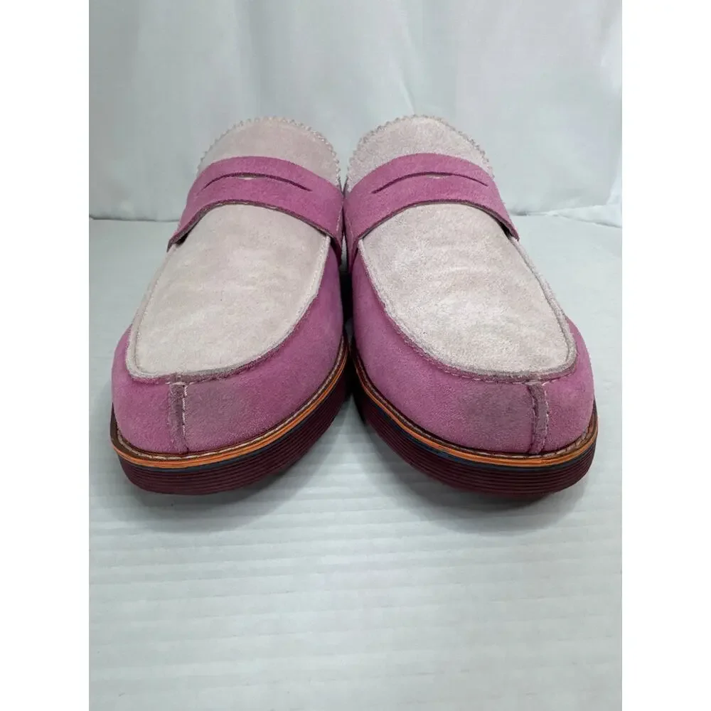 Marc Nolan Abe Suede Penny Loafers dusty rose 14